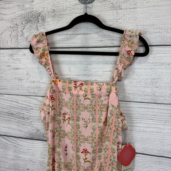 Aqua Bendita For Target Women's Pink Floral Sleeveless Mini Dress Size XL - Picture 3 of 9